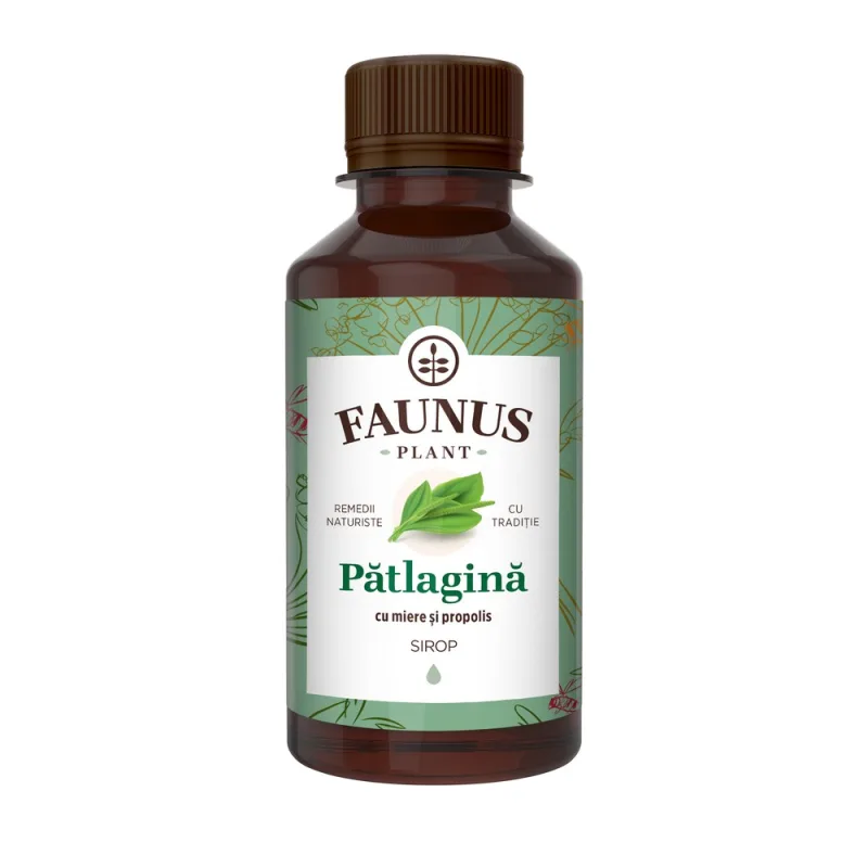 Sirop pentru tuse de Patlagina cu miere si propolis, 200ml, Faunus Plant — preț și oferte