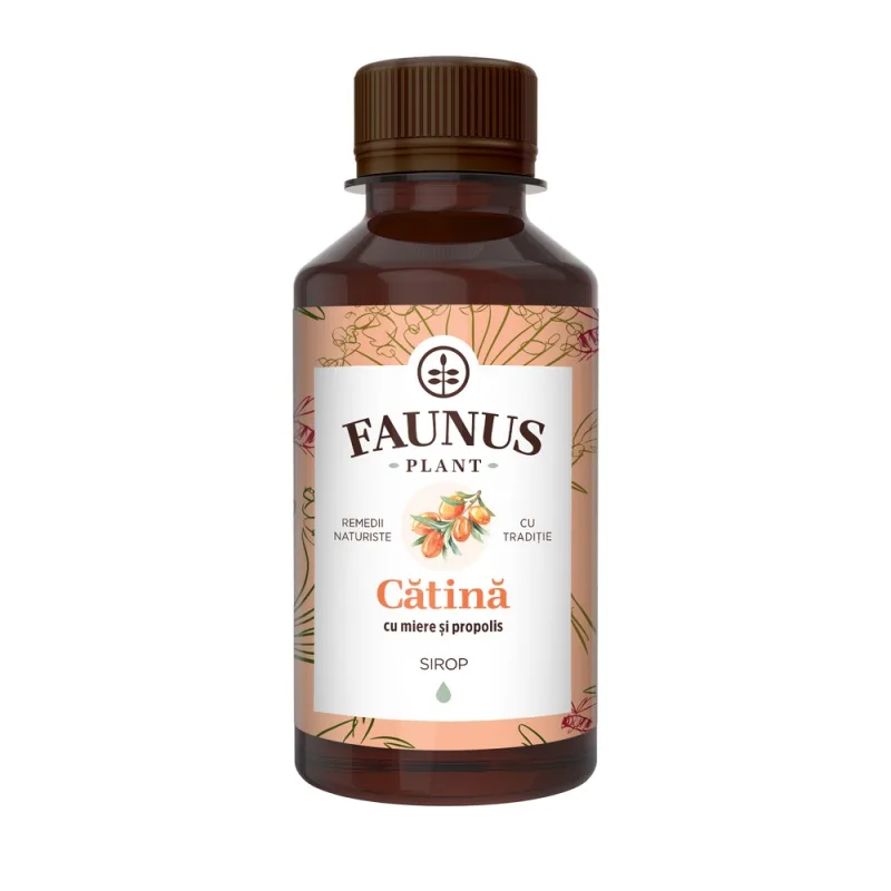 Sirop vitaminizant de Catina cu miere si propolis, 200ml, Faunus Plant — preț și oferte
