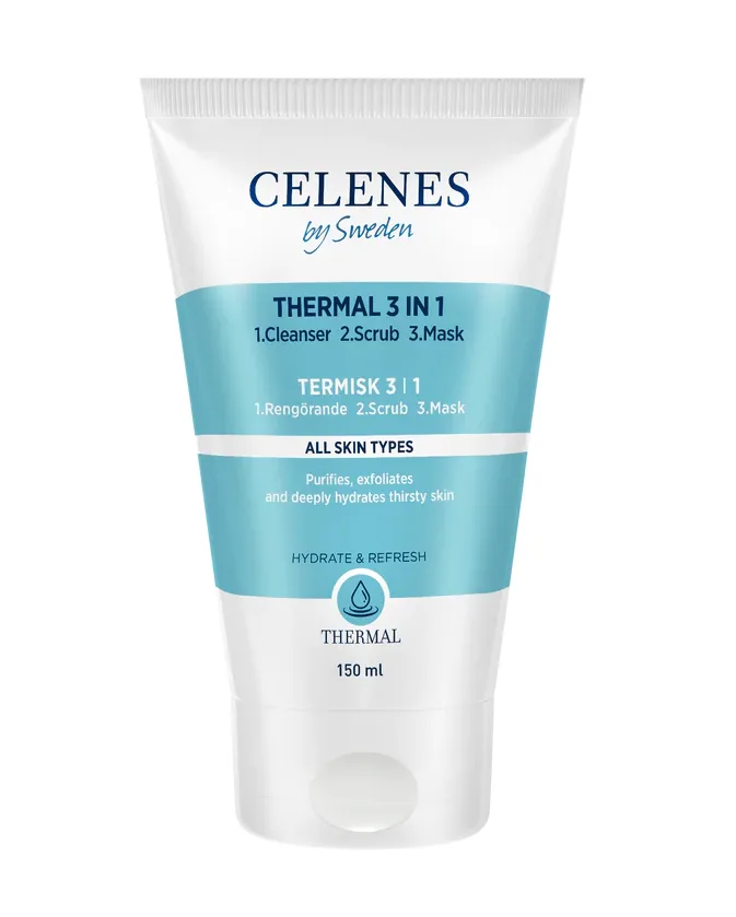 Demachiant-exfoliant-masca 3 in 1 Thermal, 150ml, Celenes — preț și oferte
