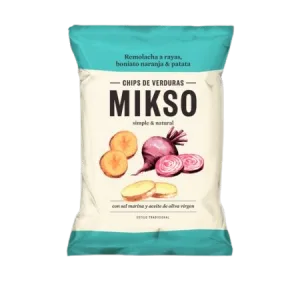 Chipsuri din sfecla cartofi si cartofi dulci, 85g, Mikso