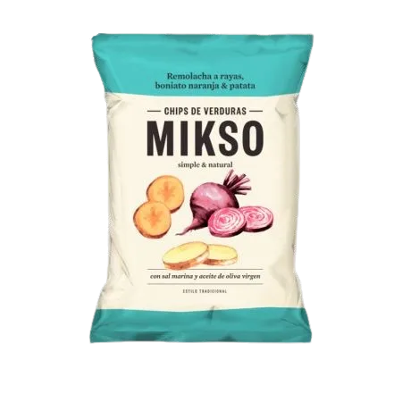 Chipsuri din sfecla cartofi si cartofi dulci, 85g, Mikso — preț și oferte