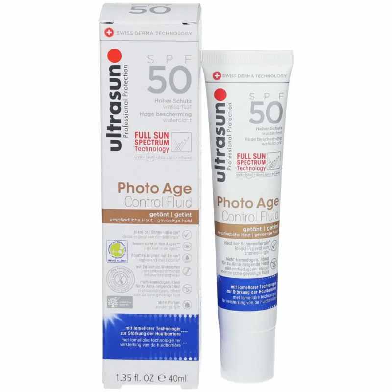 Fluid anti-aging colorat cu SPF50, 40ml, Ultrasun — preț și oferte