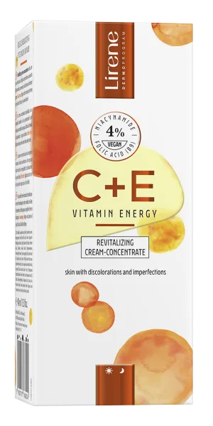Crema-concentrat revitalizanta C+E, 30ml, Lirene