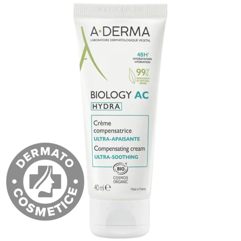 Crema compensatoare ultra-calmanta Hydra Biology AC, 40ml, A-Derma — preț și oferte