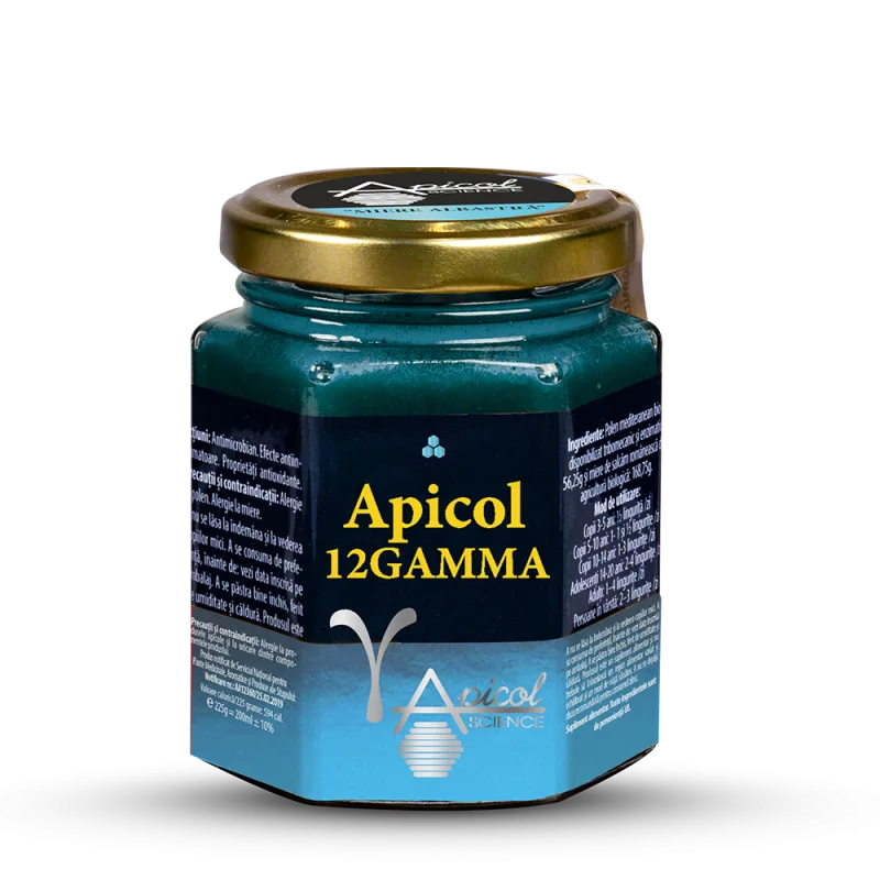 Apicol 12 Gamma miere albastra, 200ml, Apicol Science — preț și oferte