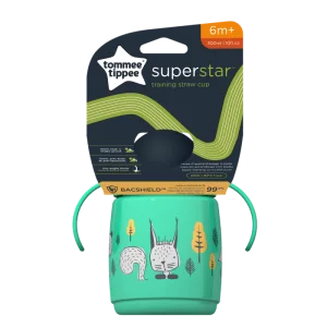 Cana cu pai si protectie Bacshield™ pentru +6 luni Verde, 300ml, Tommee Tippee