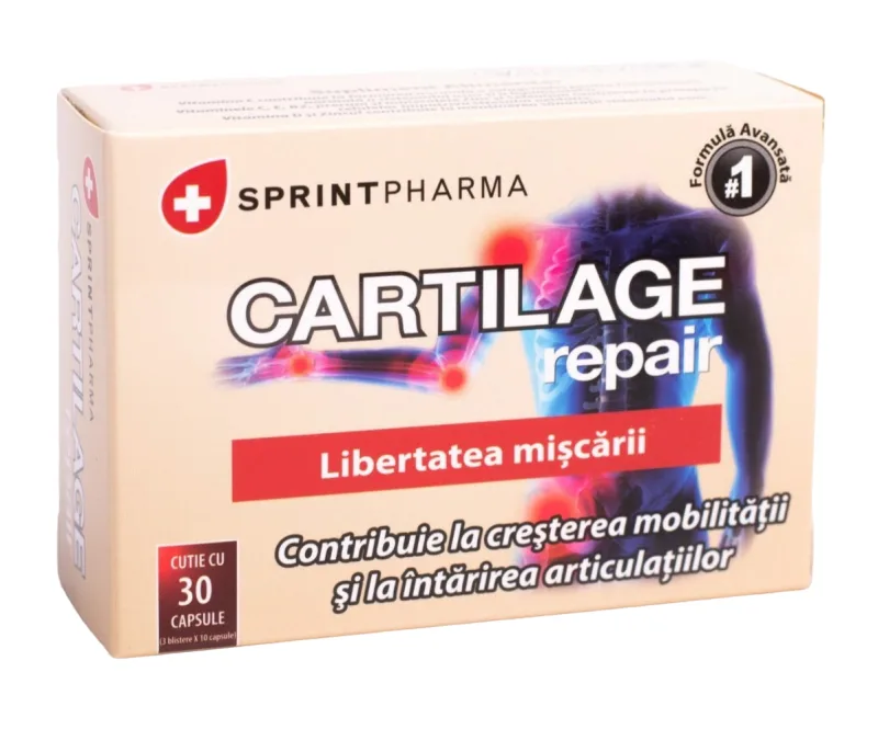 Supliment alimentar pentru protectia cartilajelor Cartilage Repair, 30 capsule, Sprint Pharma — preț și oferte