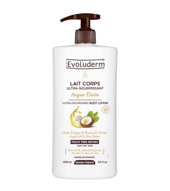 Lapte de corp ultra-hranitor Argan Divin, 1000ml, Evoluderm — preț și oferte