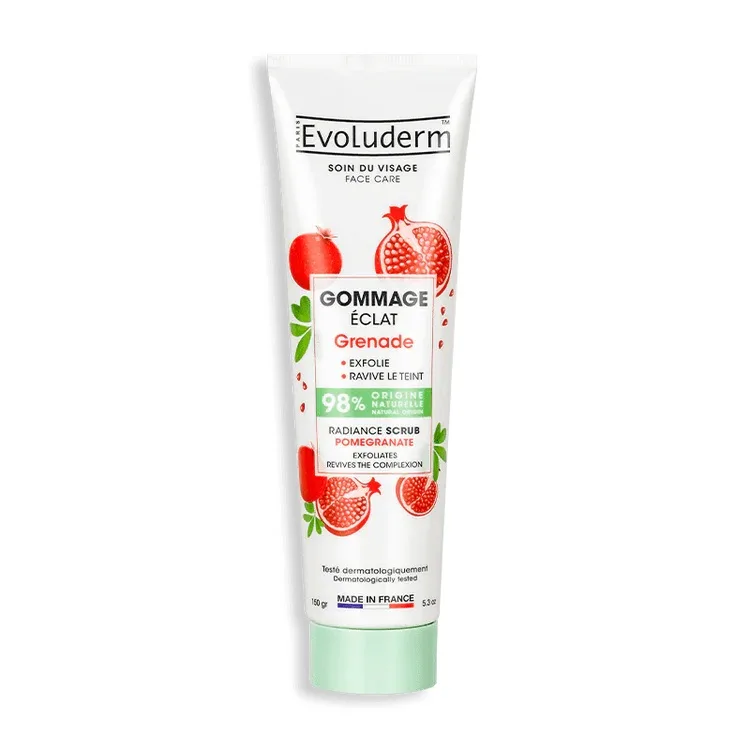 Scrub pentru fata stralucitor Grenade, 150g, Evoluderm — preț și oferte