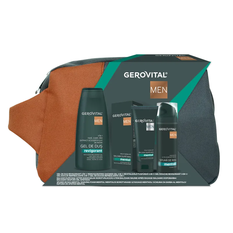 Set de ingrijire cu borseta Men, Gerovital — preț și oferte