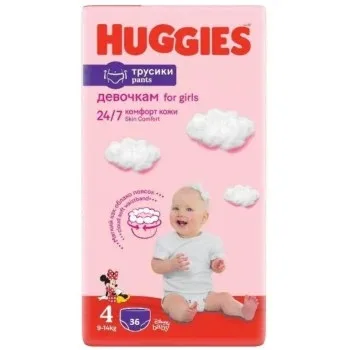 Scutece chilotel Jumbo Marimea 4 pentru 9 - 14kg, 36 bucati, Huggies — preț și oferte