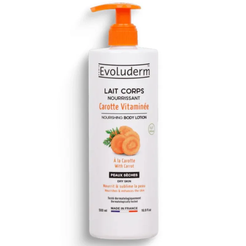 Lapte de corp hranitor Carotte Vitaminee, 500ml, Evoluderm — preț și oferte