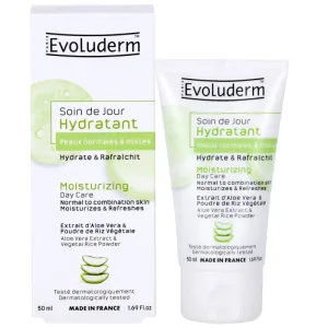 Crema de zi hidratanta pentru ten normal spre mixt, 50ml, Evoluderm
