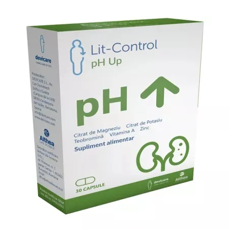 Lit-Control pH Up, 30 capsule vegetale, Althea Life Science — preț și oferte