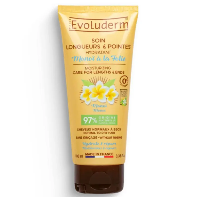 Tratament hidratant pentru par lung si varfuri Monoi a la Folie, 100ml, Evoluderm — preț și oferte