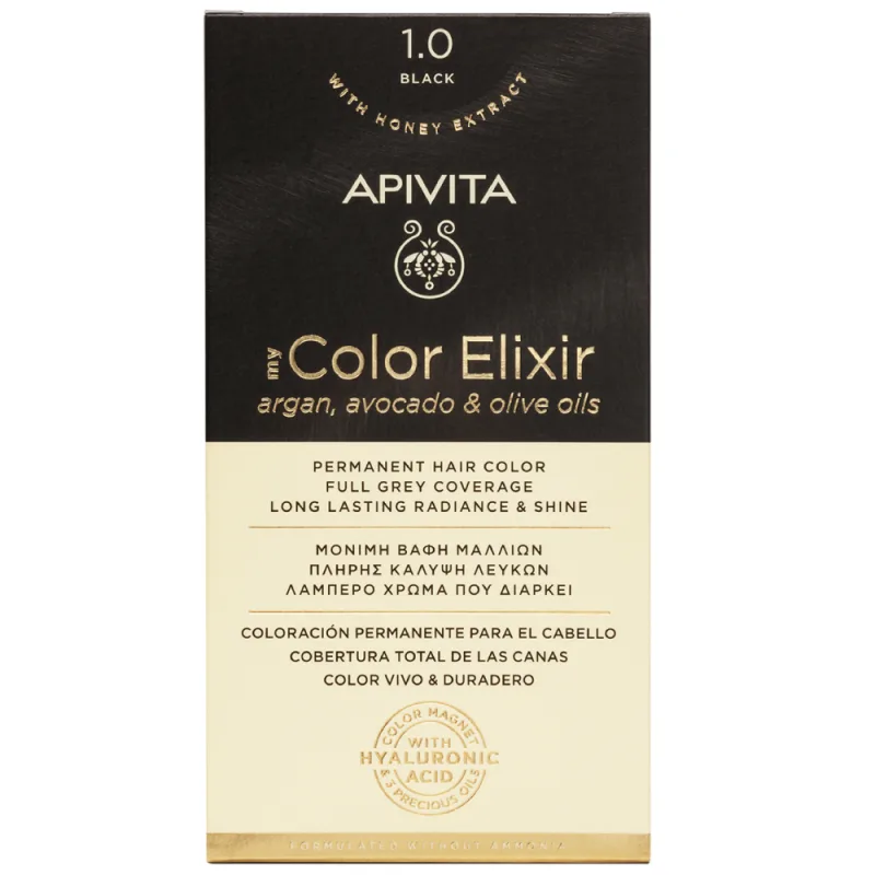 Apivita My Color Elixir Vopsea de par, N1.0 — preț și oferte