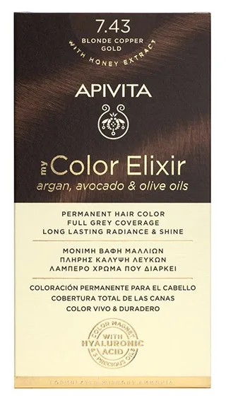 Apivita My Color Elixir Vopsea de par, N7.43 — preț și oferte