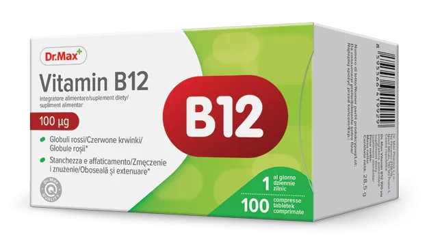 Dr. Max Vitamina B12 100mcg, 100 comprimate filmate — preț și oferte