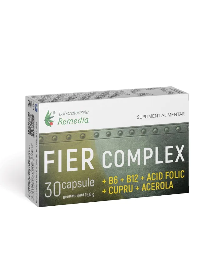 Fier Complex, 30 capsule, Laboratoarele Remedia — preț și oferte