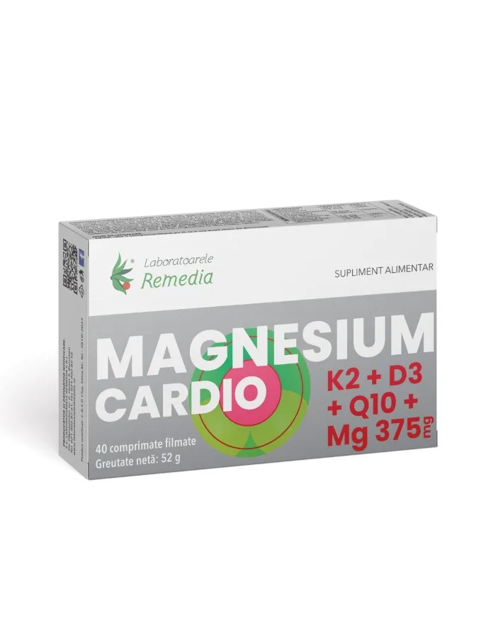 Magnesium Cardio, 40 comprimate filmate, Laboratoarele Remedia — preț și oferte