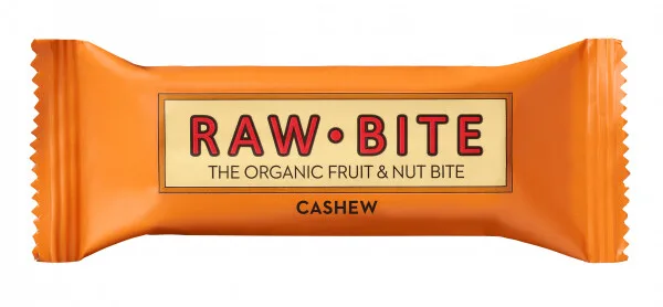 Baton vegan cu cacao si caju Cashew, 50g, Raw Bite — preț și oferte