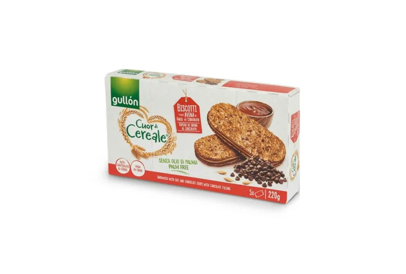 Biscuiti cu crema de ciocolata, 220g, Gullon — preț și oferte