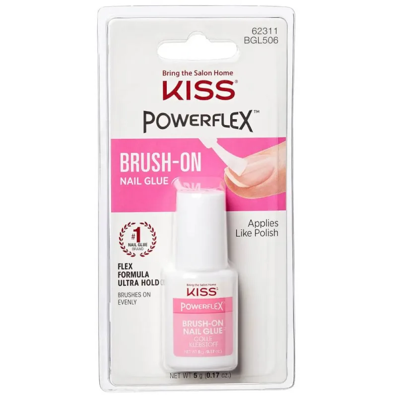 Adeziv pentru unghii false Glue Brush On, 5g, Kiss — preț și oferte
