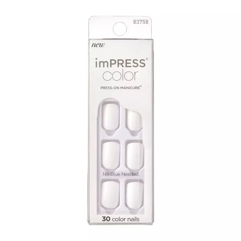 Unghii false imPress Frosting, 30 bucati, Kiss — preț și oferte