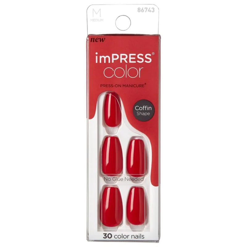 Unghii false Impress Ready or Not, 30 bucati, Kiss — preț și oferte