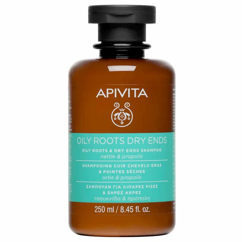 Apivita Hair Sampon pentru par gras si varfuri uscate, 250ml — preț și oferte