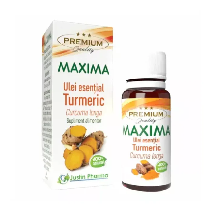 Ulei esential de Turmeric, uz intern, 10 ml, Justin Pharma — preț și oferte