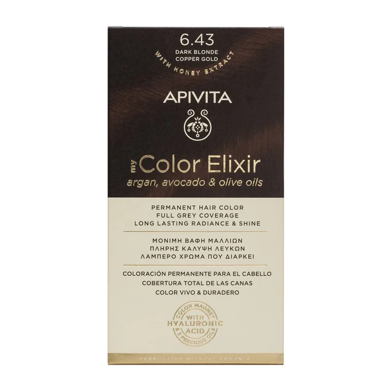 Apivita My Color Elixir Vopsea de par, N6.43 — preț și oferte