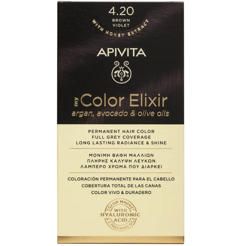 Apivita My Color Elixir Vopsea de par, N4.20 — preț și oferte