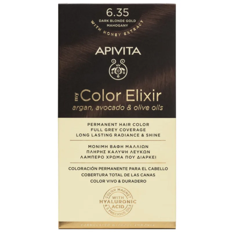 Apivita My Color Elixir Vopsea de par, N6.35 — preț și oferte