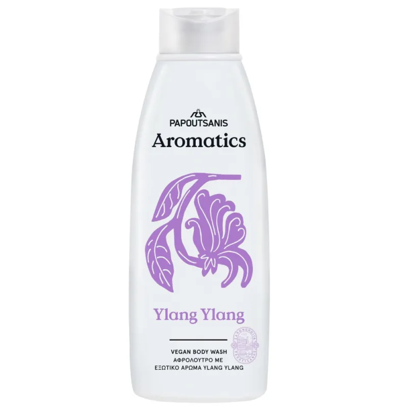 Gel de dus 100% vegan cu prebiotice si vitamina E Ylang Ylang, 650ml, Aromatics — preț și oferte