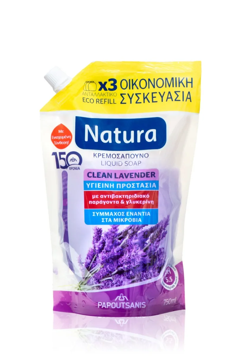 Sapun lichid Lavanda refill. 750ml, Natura — preț și oferte