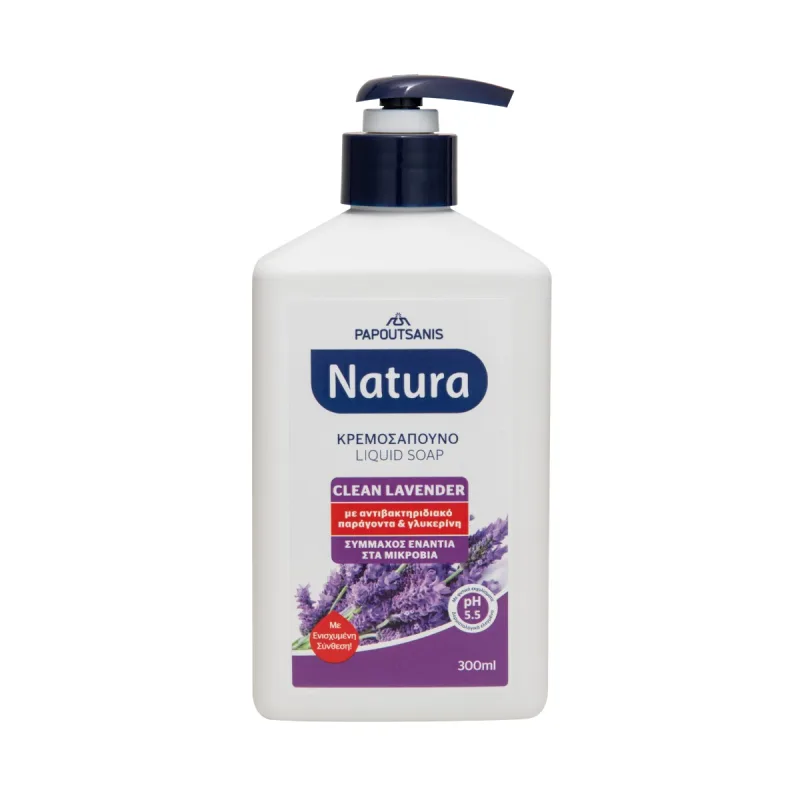 Sapun lichid cu lavanda, 300ml, Natura — preț și oferte