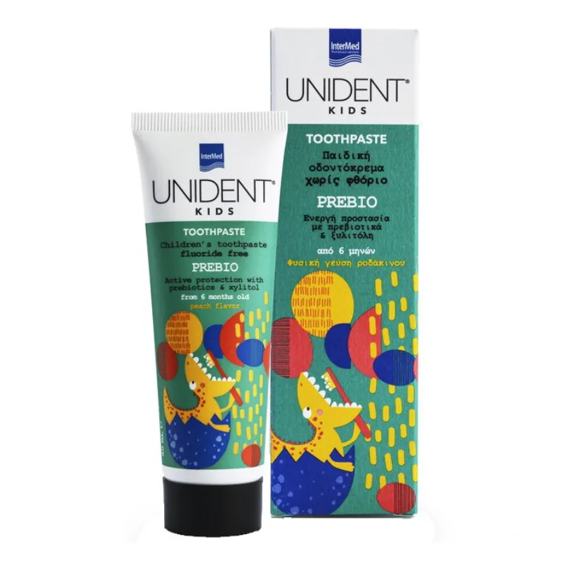 Pasta de dinti pentru copii Prebio Kids, 50 ml, Unident — preț și oferte