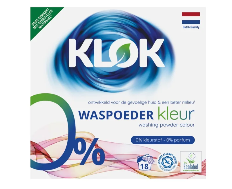 Detergent pudra pentru rufe colorate, 18 spalari, Klok — preț și oferte