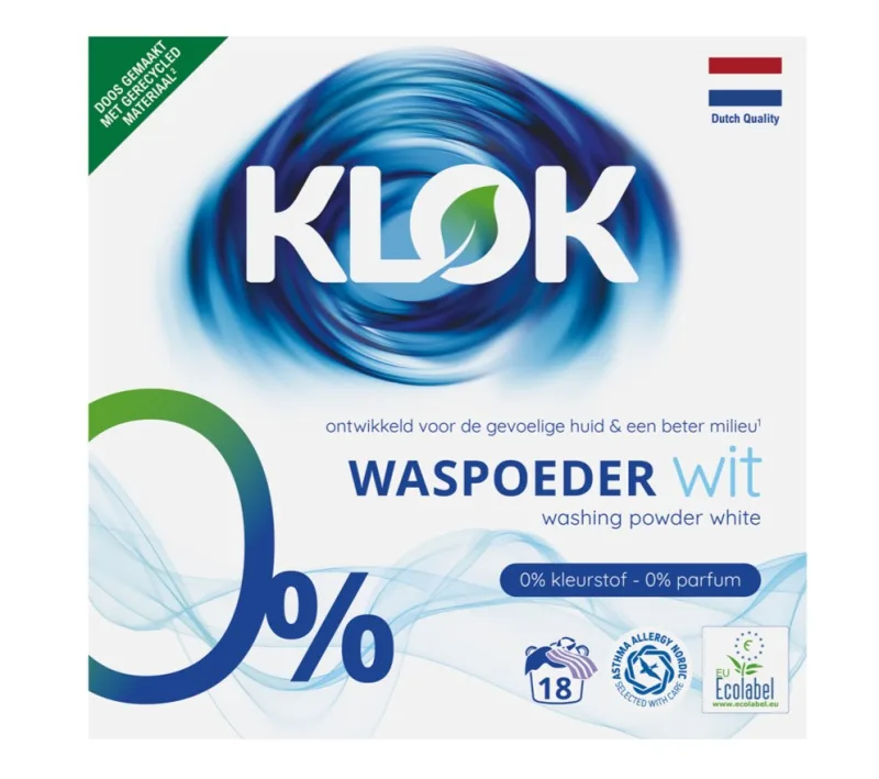 Detergent pudra pentru rufe albe, 18 spalari, Klok — preț și oferte