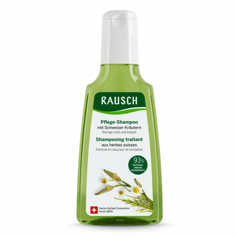 Sampon de ingrijire pentru par normal cu ierburi elvetiene, 200ml, Rausch — preț și oferte