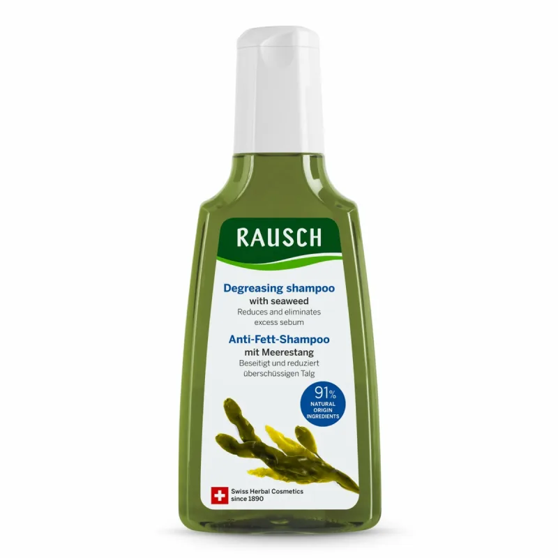 Sampon pentru par gras cu alge marine, 200ml, Rausch — preț și oferte