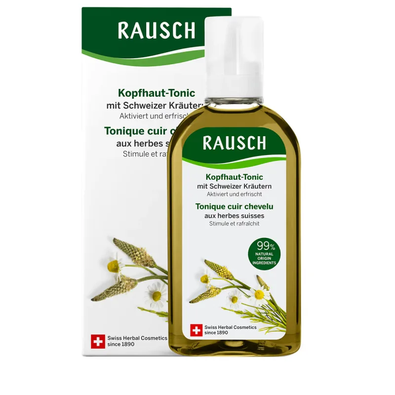 Tonic pentru scalp cu ierburi elvetiene, 200ml, Rausch — preț și oferte