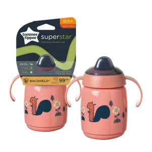 Cana Sippee cu protectie Bacshiled™ pentru +6 luni Roz, 300ml, Tommee Tippee