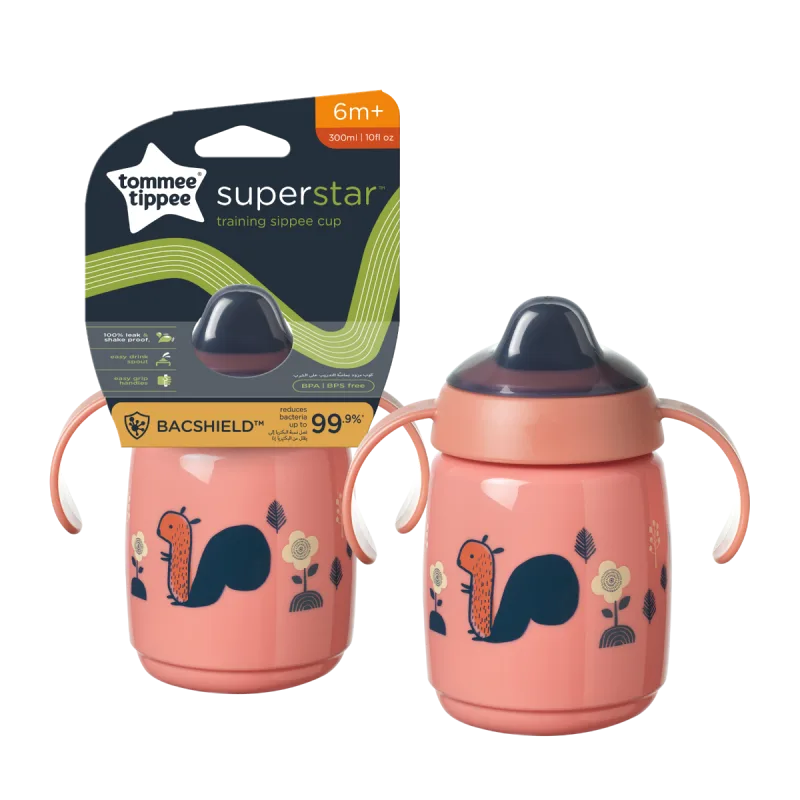 Cana Sippee cu protectie Bacshiled™ pentru +6 luni Roz, 300ml, Tommee Tippee — preț și oferte