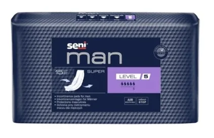 Absorbante pentru incontinenta Man Super Level 5, 15 bucati, Seni — preț și oferte