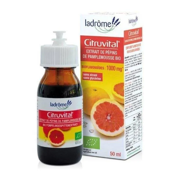 Extract din seminte de grapefruit Eco Citruvital, 50ml, Ladrome — preț și oferte