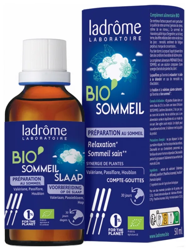 Solutie Eco concentrata pentru somn si relaxare Bio Sommeil, 50ml, Ladrome — preț și oferte