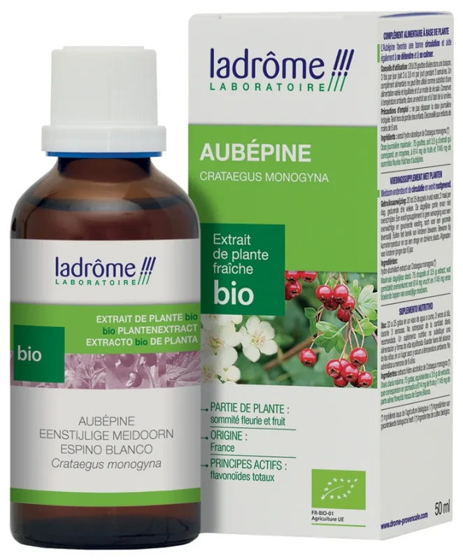 Tinctura Eco de paducel Crataegus Monogyna, 50ml, Ladrome — preț și oferte