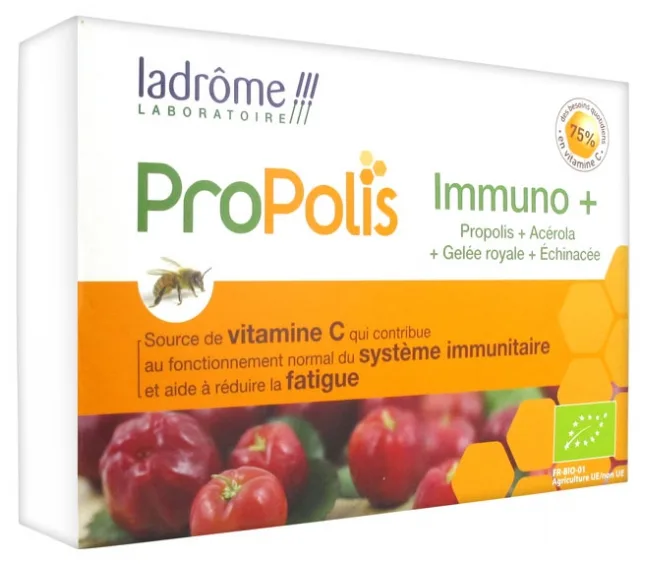 Propolis Eco Immuno+ Fiole Buvabile, 10ml x 20 fiole, Ladrome — preț și oferte